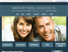 Tablet Screenshot of heronbaydental.com